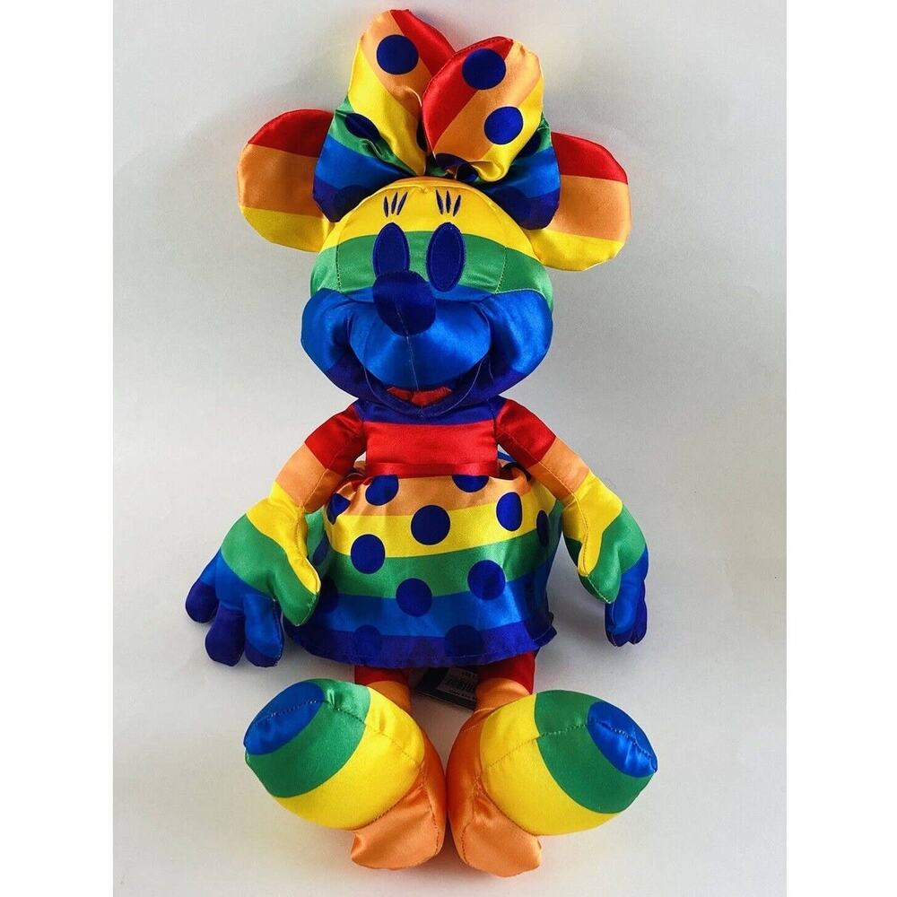 Disney Rainbow Collection Limited Edition 2020 Minnie Mouse 19" Plush Doll Pride